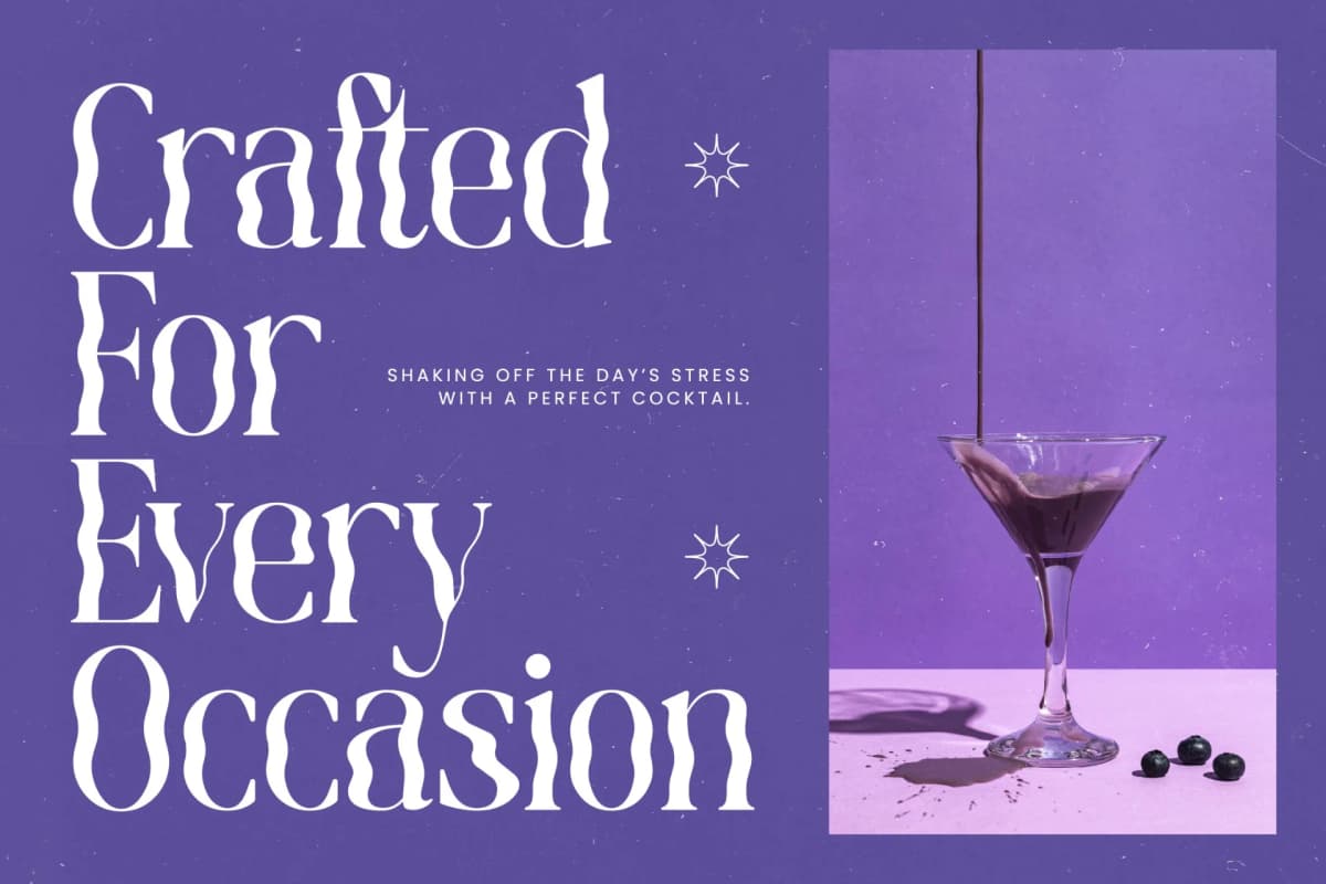 Ocean Fluid - Experimental Display Serif font preview 2