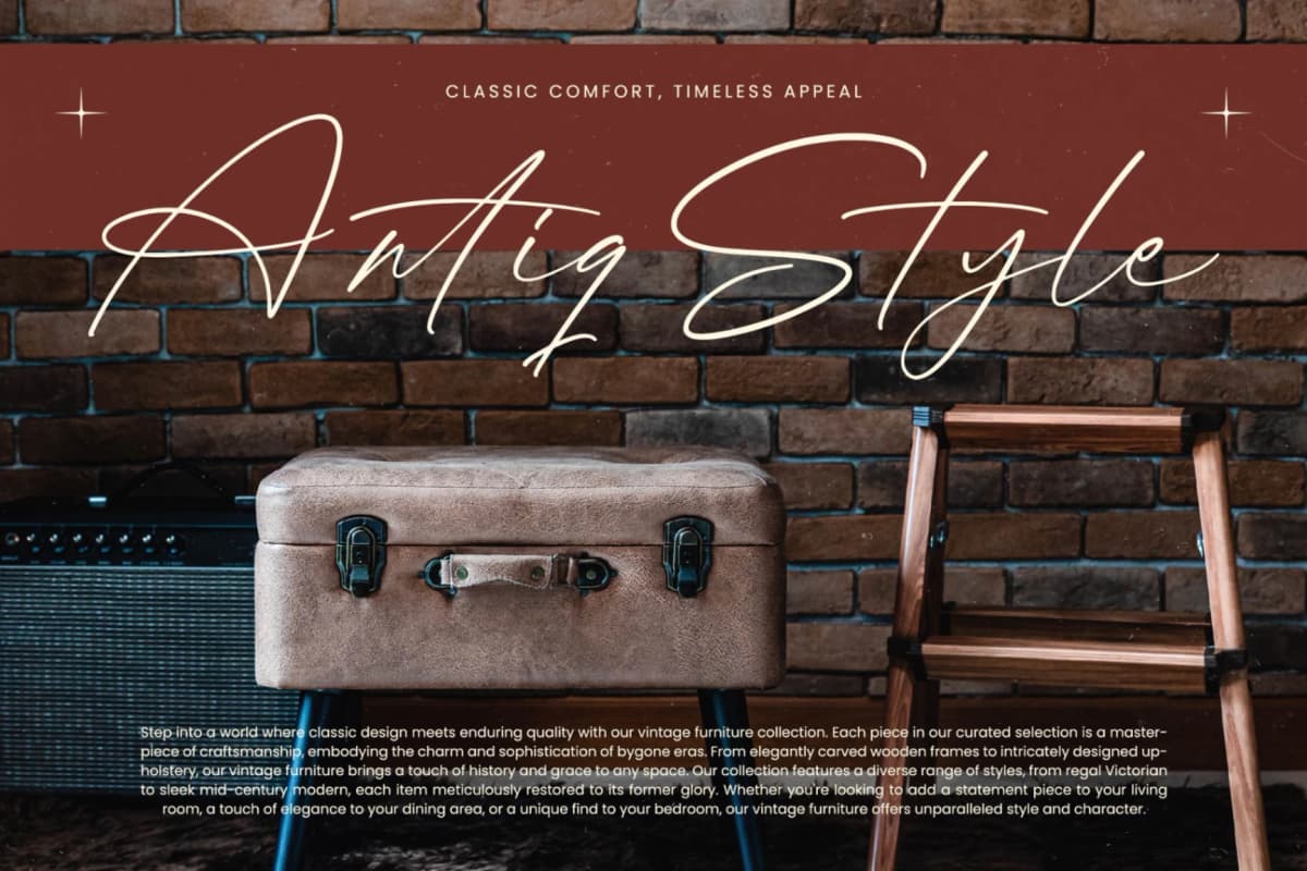 Preview 6 for Alister Smitha - Stylish Signature Font