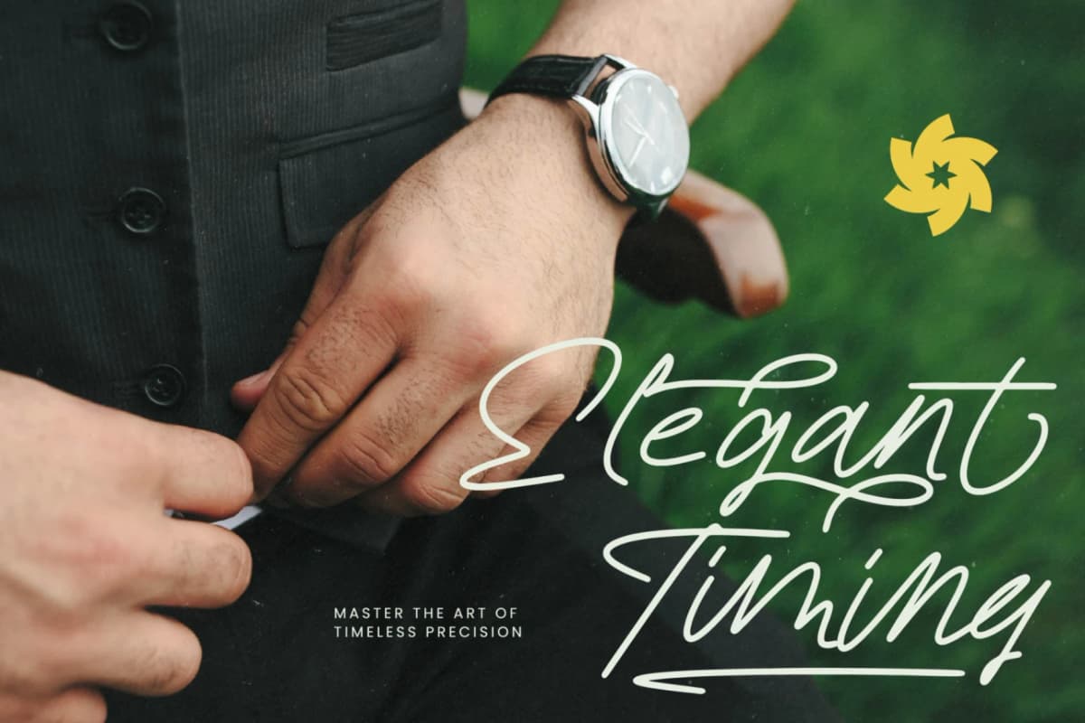 Pokado Richly - Natural Handwritten Font font preview 5