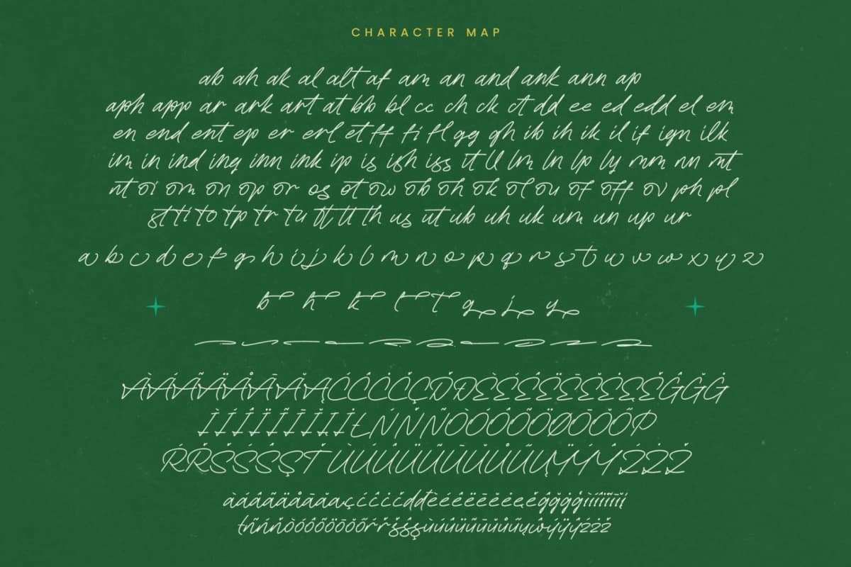 Pokado Richly - Natural Handwritten Font font preview 19