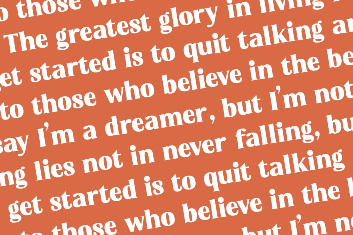 Preview 17 for Devika Sunset - Display Serif Font