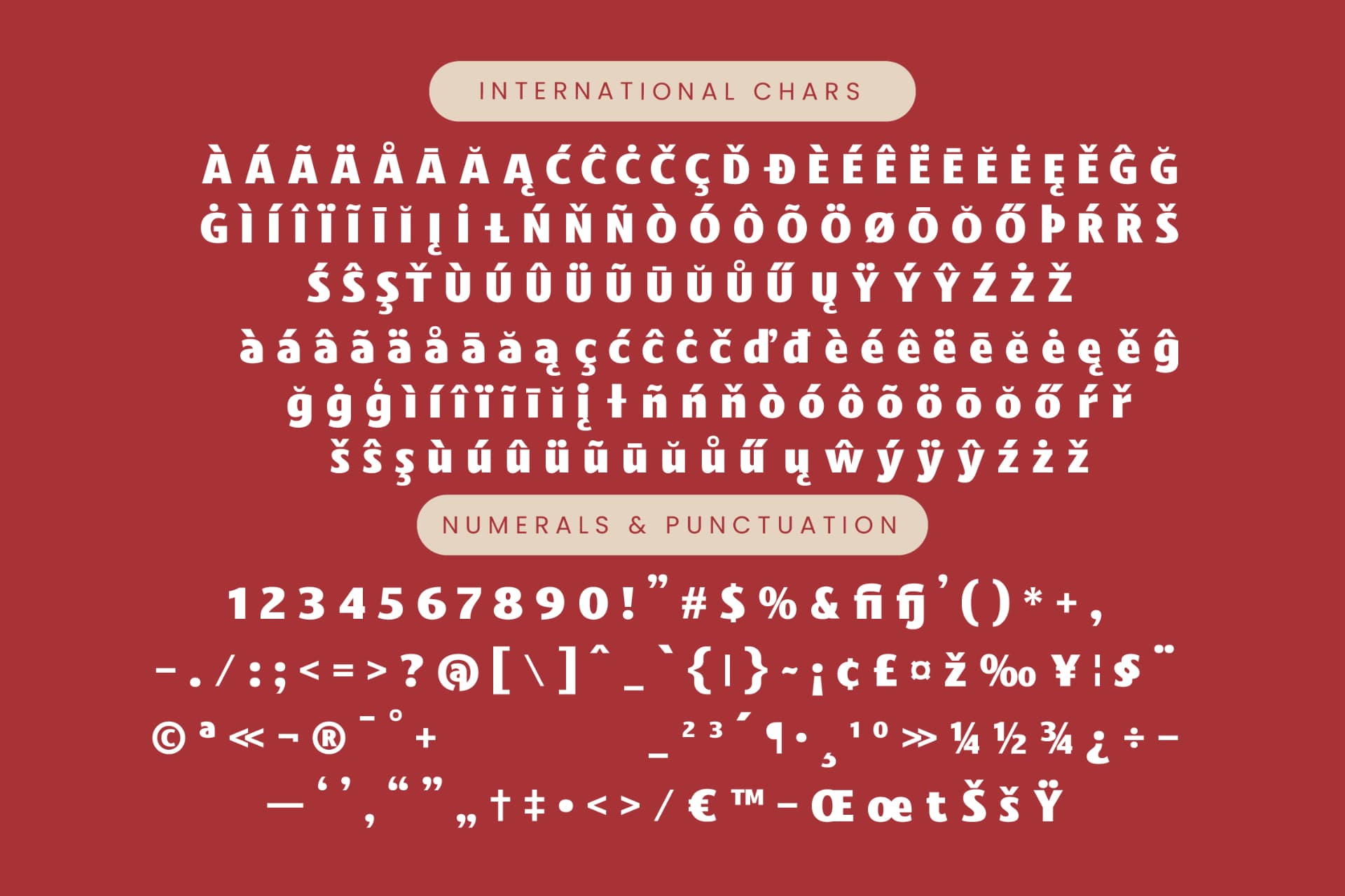 Preview 19 for Caffie Lofie - Display Sans Serif Font