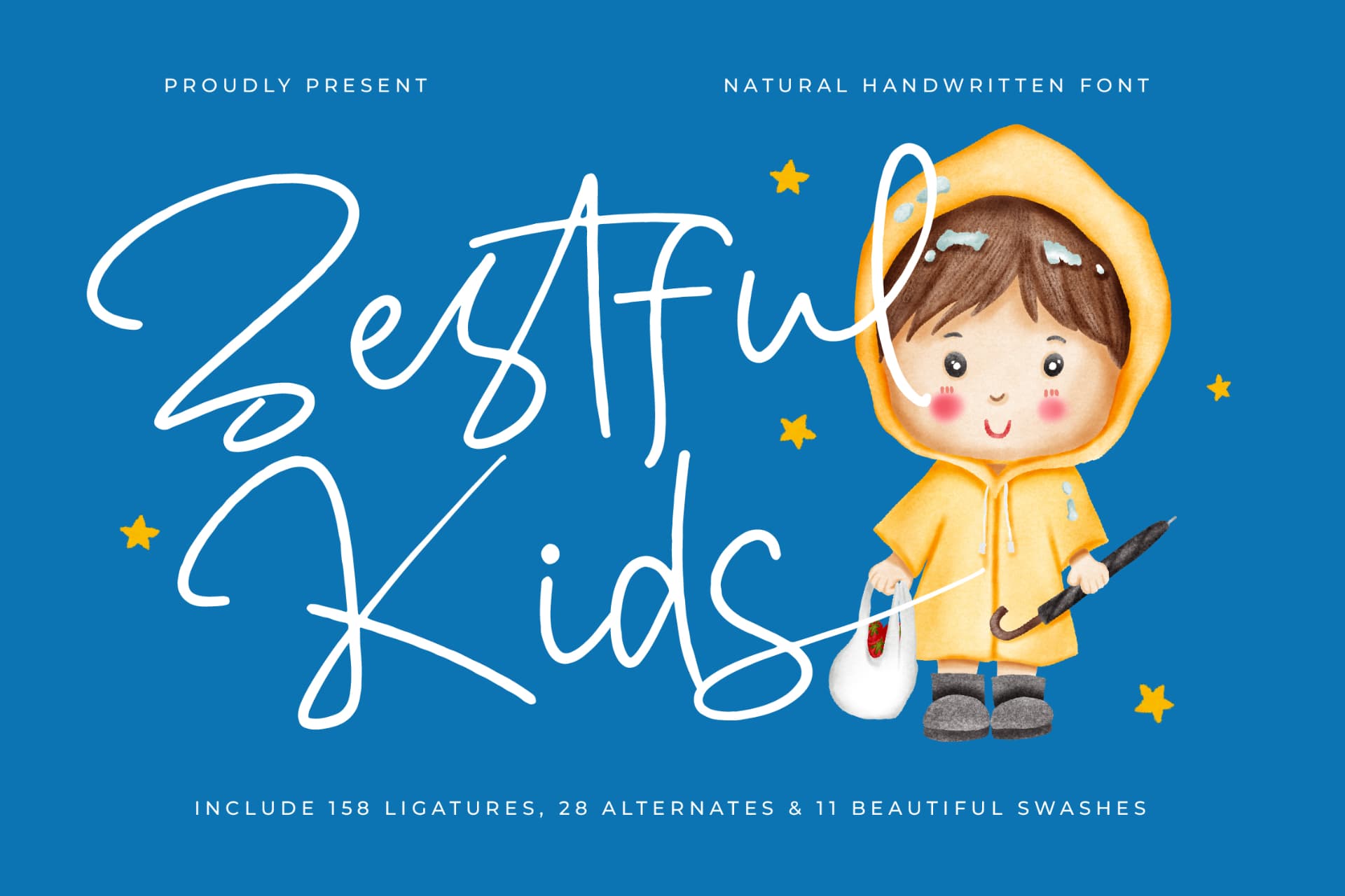Preview 1 for Jestful Kids - Natural Handwritten Font