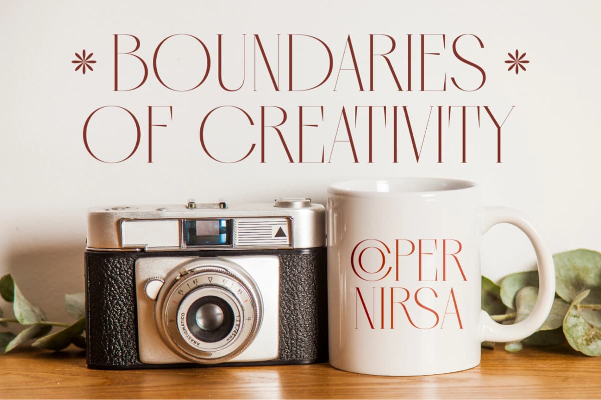 Qasnors - Modern Display Serif font preview 3