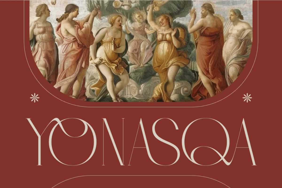 Qasnors - Modern Display Serif font preview 14