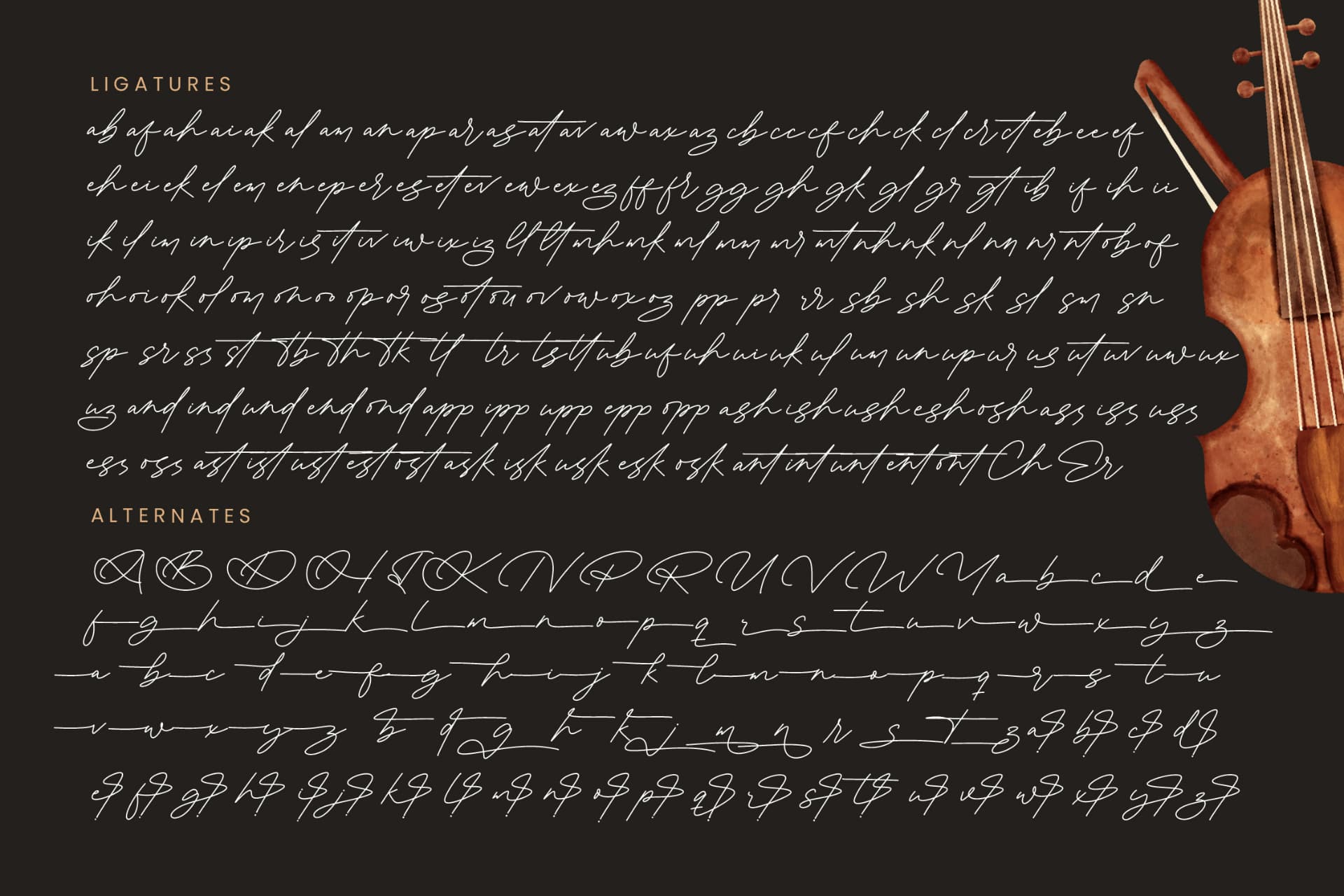 Preview 19 for Antique Prestig - Stylish Signature Font