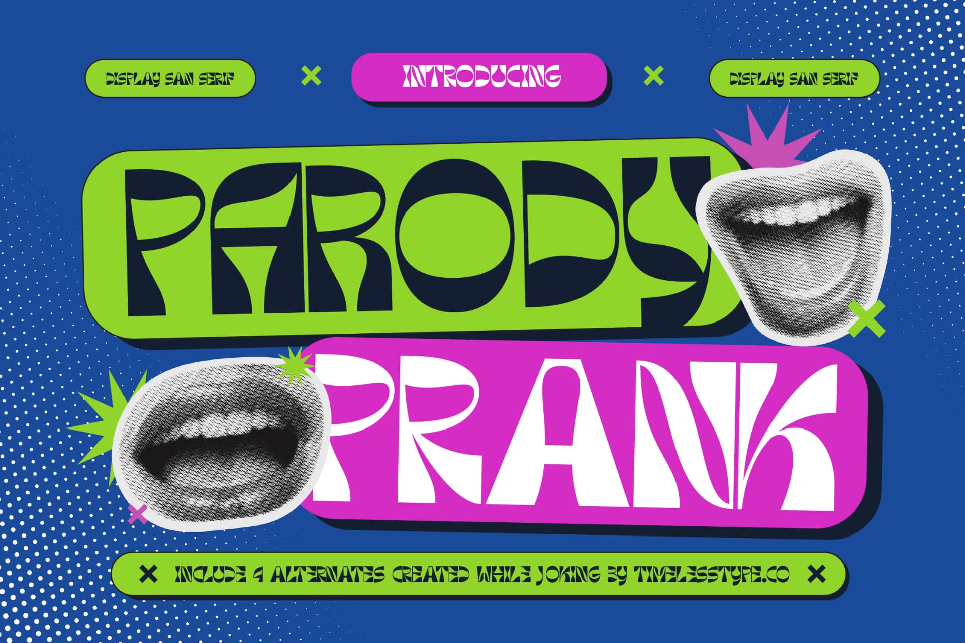 Preview of Parody Prank - Display Sans Serif font