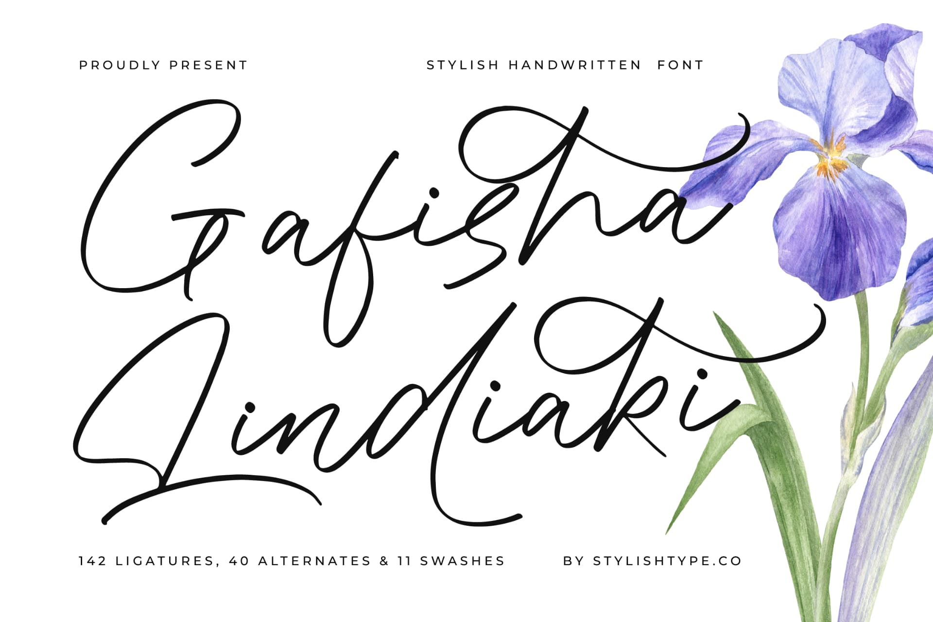Preview of Gafisha Lindiaki - Stylish Handwritten Font font
