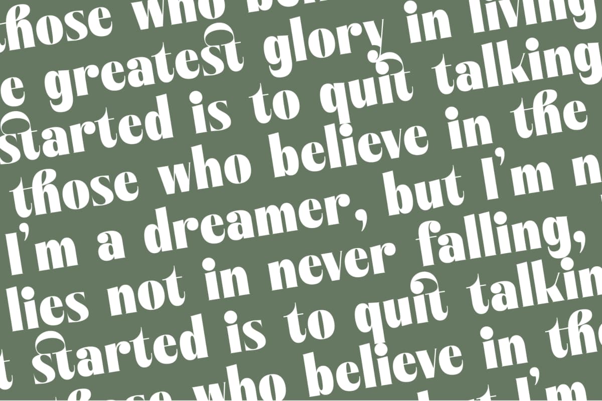 Bistika - Serif Alternate Display font preview 17