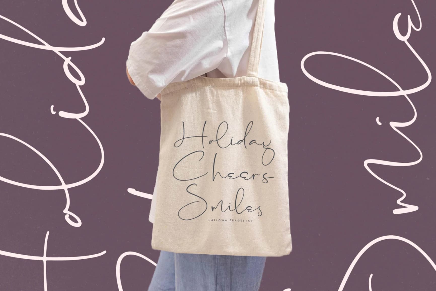 Preview 3 for Hallowa Pragestar - Modern Handwritten Font