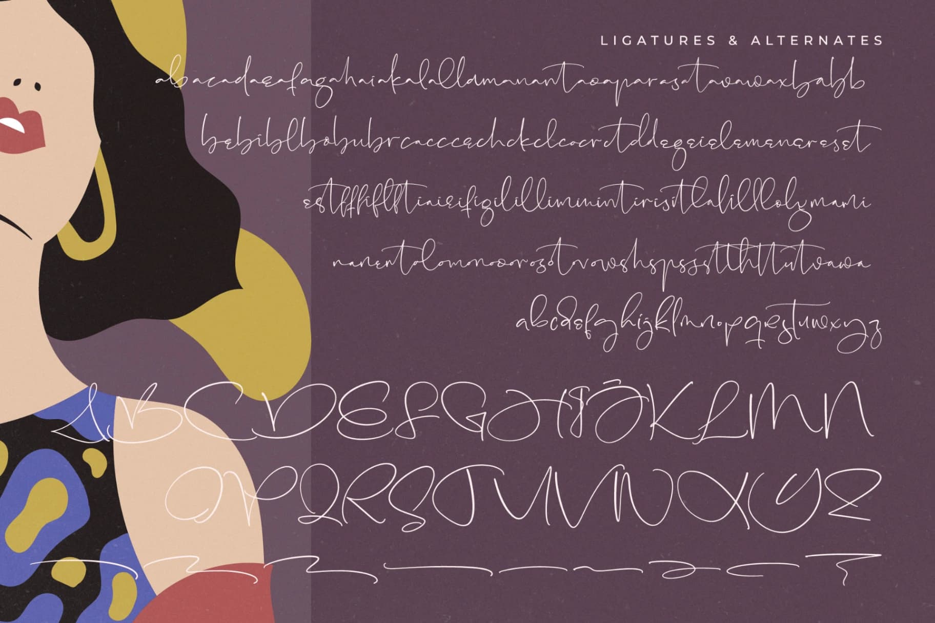 Preview 19 for Hallowa Pragestar - Modern Handwritten Font