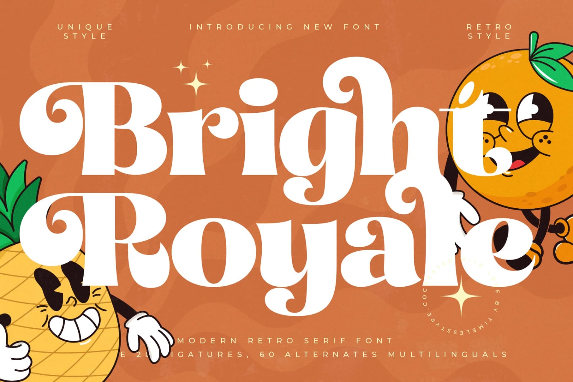 Preview 1 for Bright Royale - Modern Retro Serif Font