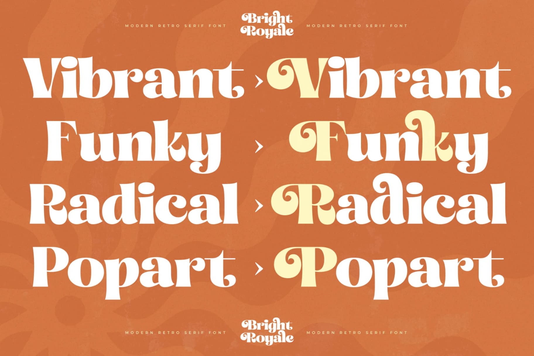 Preview 11 for Bright Royale - Modern Retro Serif Font