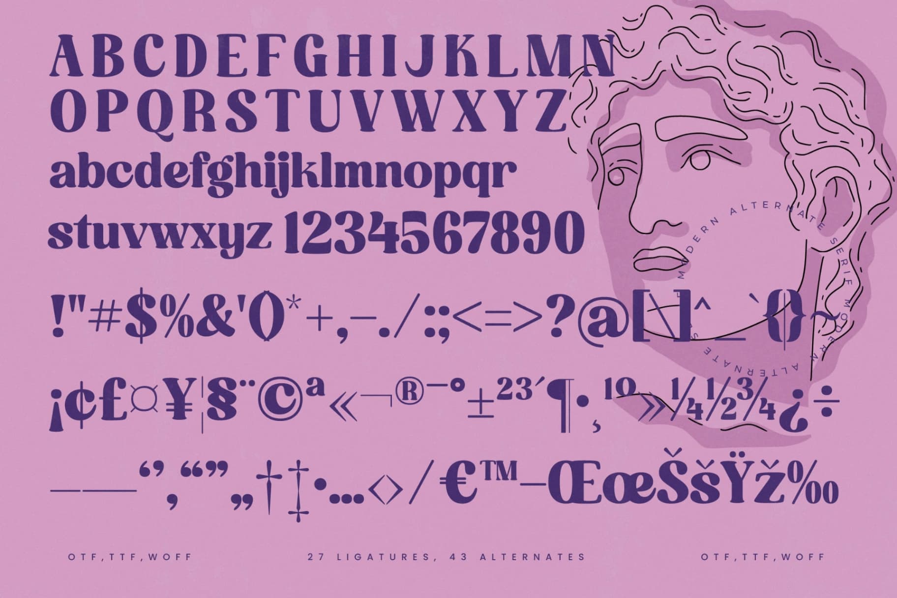 Preview 18 for Mathreal - Modern Alternate Serif Font