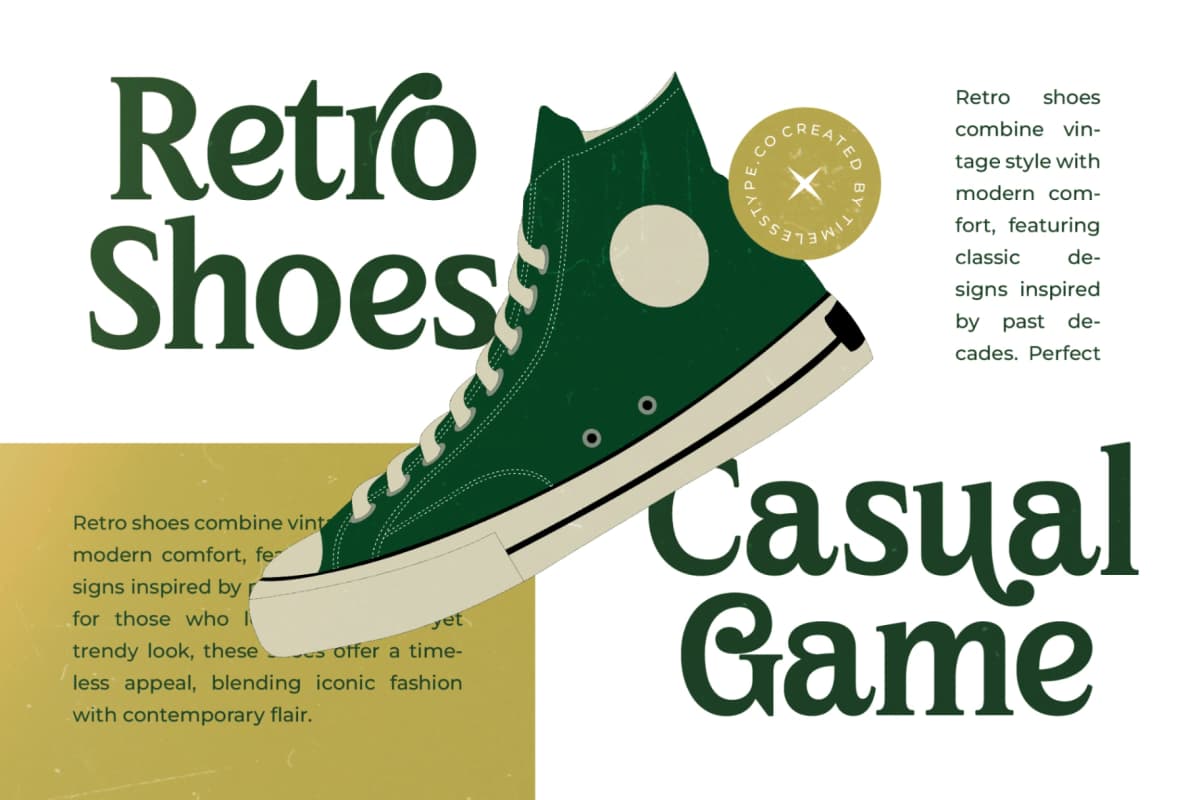 Preview 6 for Nugira Rilasto - Modern Retro Serif Font