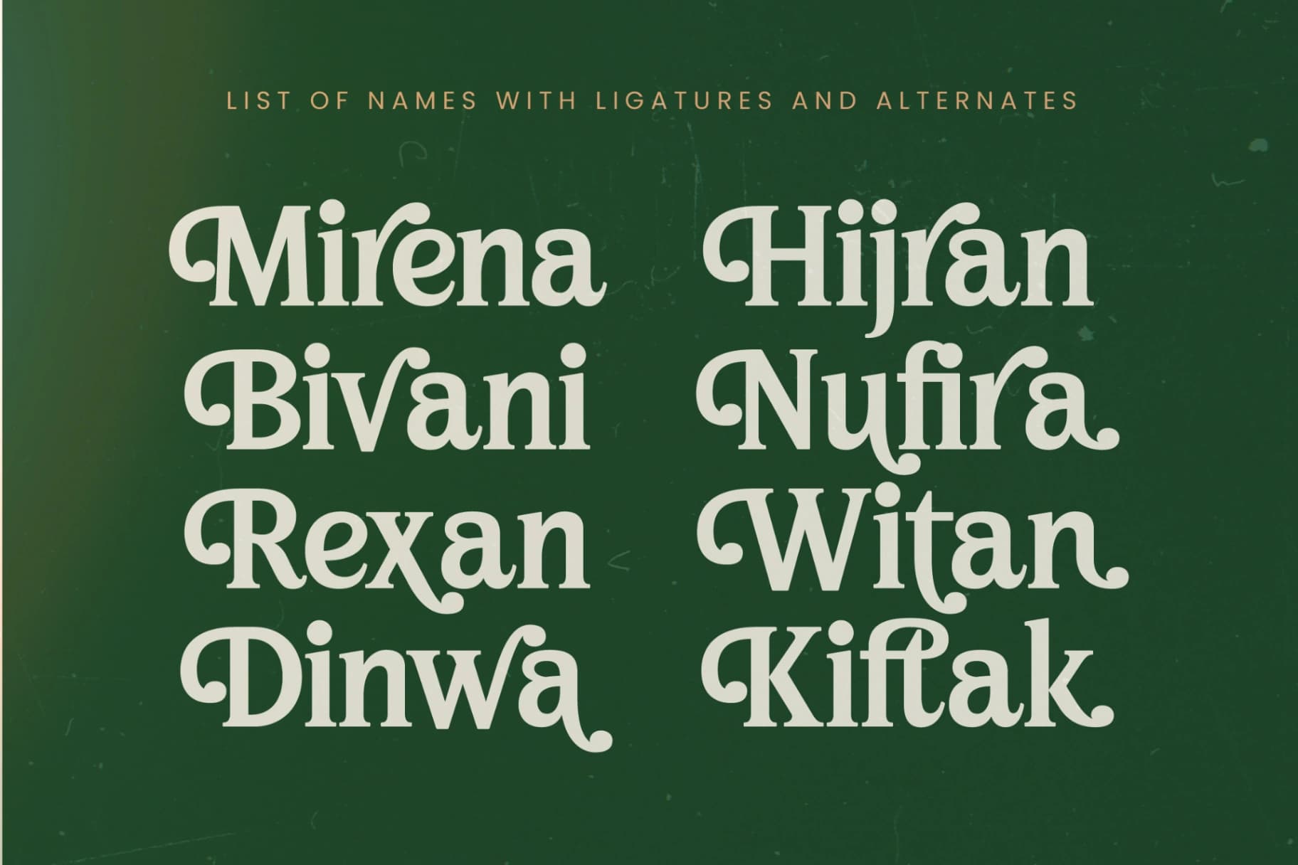 Preview 14 for Nugira Rilasto - Modern Retro Serif Font