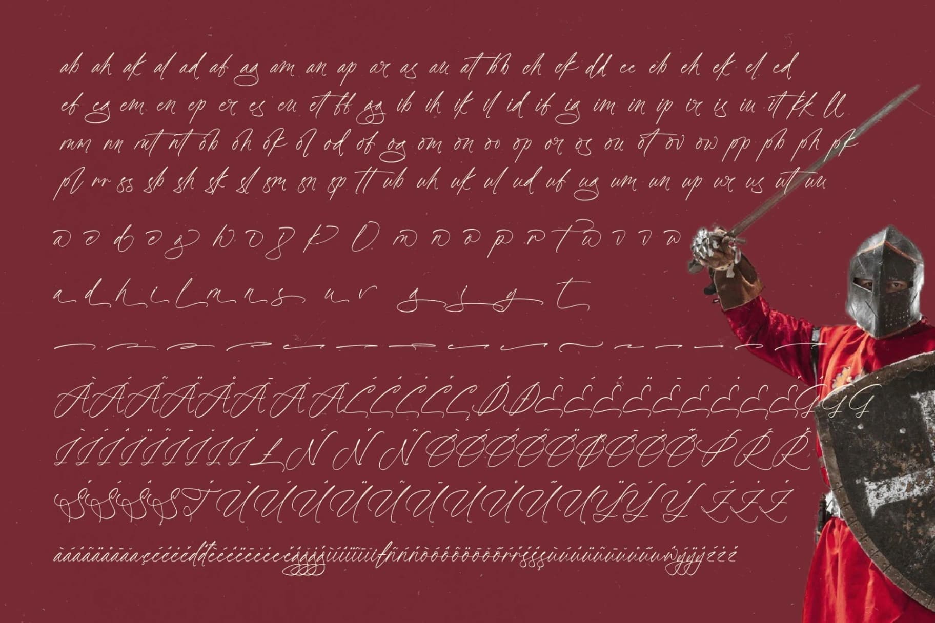 Preview 19 for Battler Knight - Stylish Signature Font
