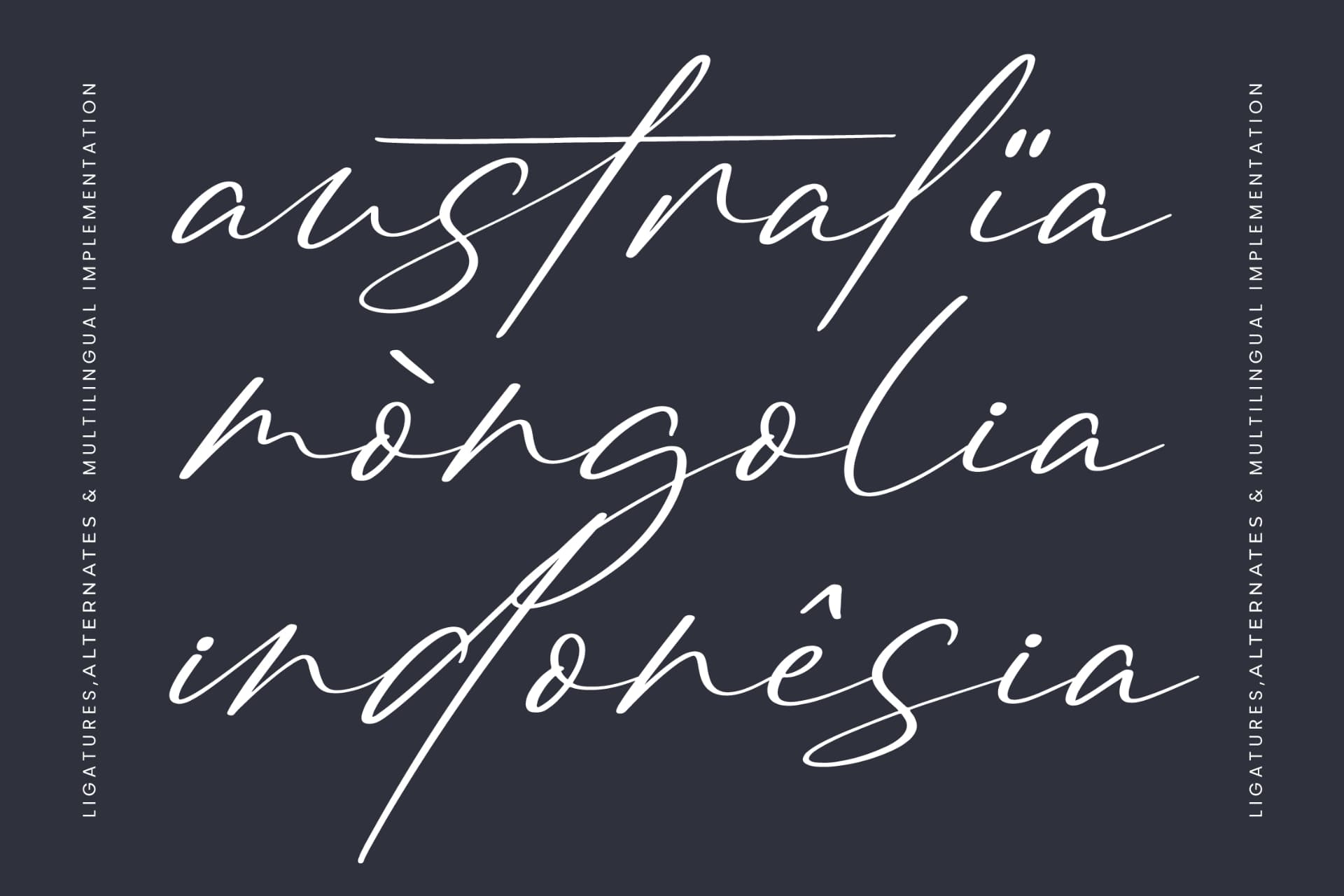 Preview 16 for Brington Australi - Stylish Signature Font