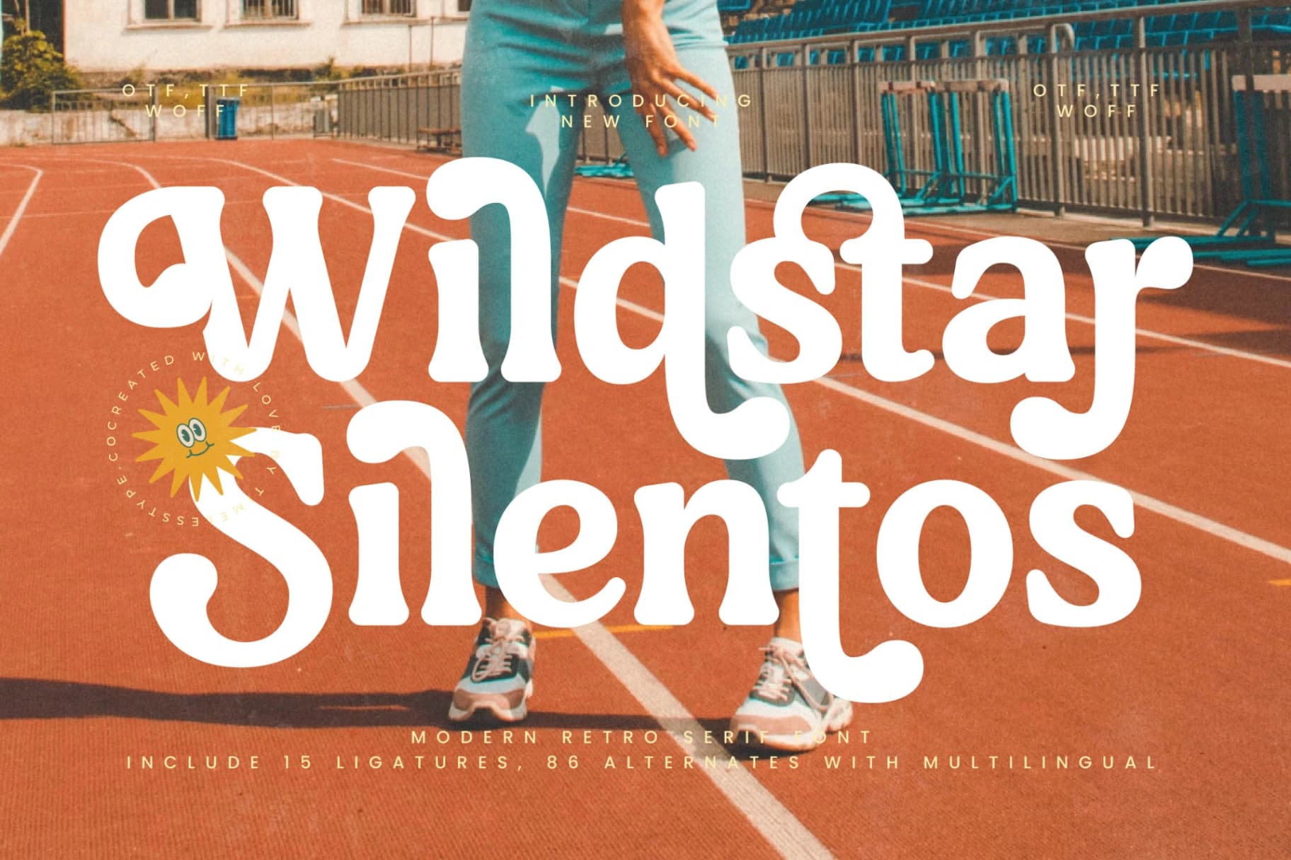 Preview 1 for Wildstar Silentos - Modern Retro Serif Font