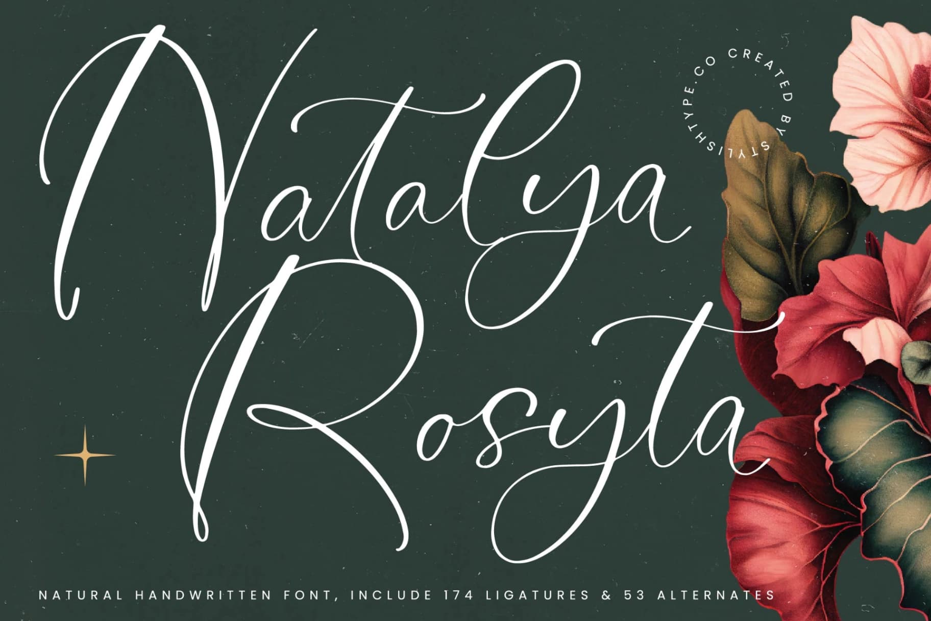 Preview of Natalya Rosyta - Natural Handwritten Font font