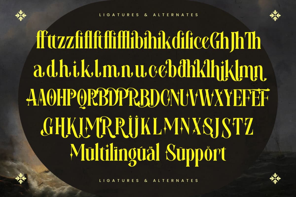 Mythical Romance - Modern Display Serif font preview 19