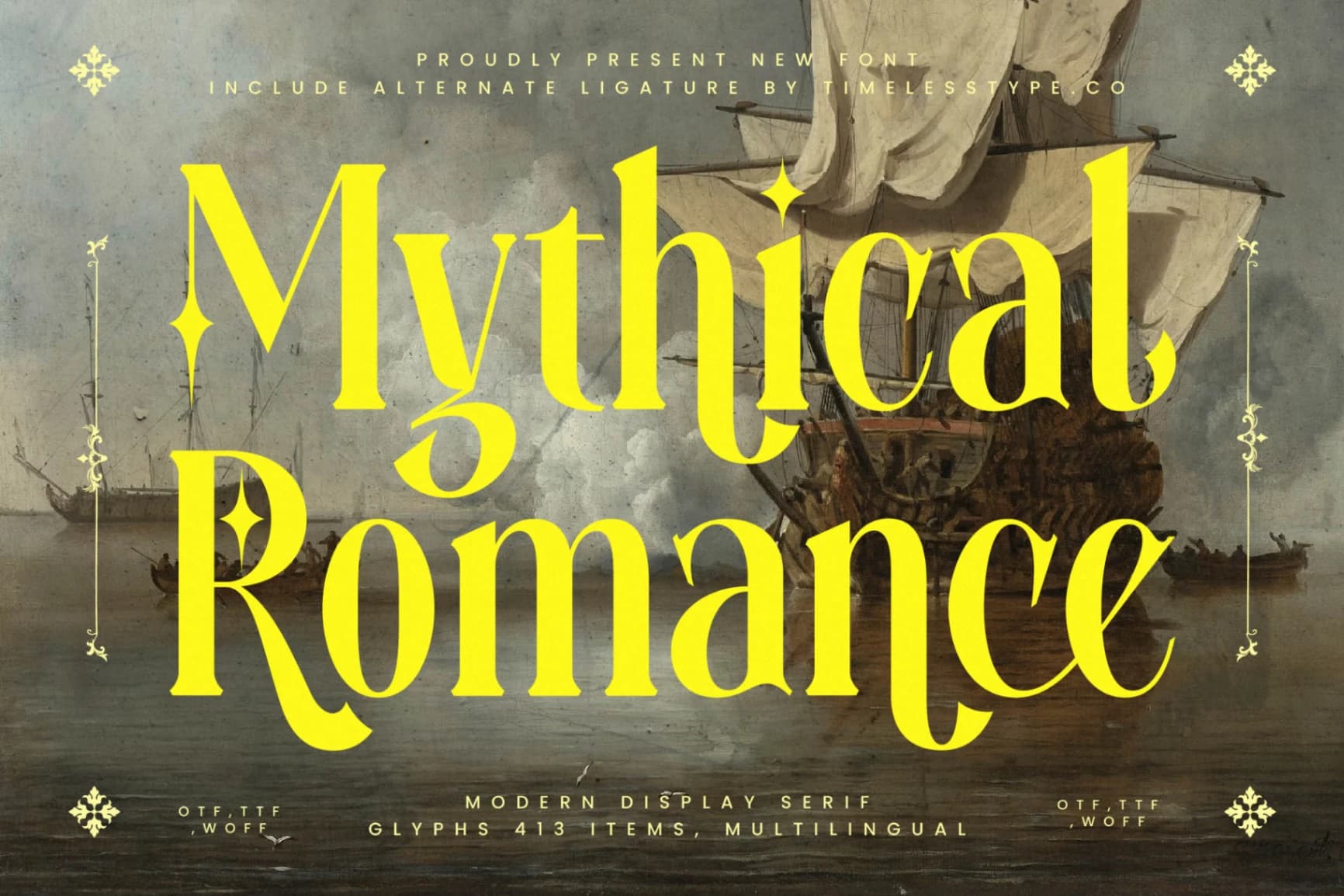 Preview 1 for Mythical Romance - Modern Display Serif