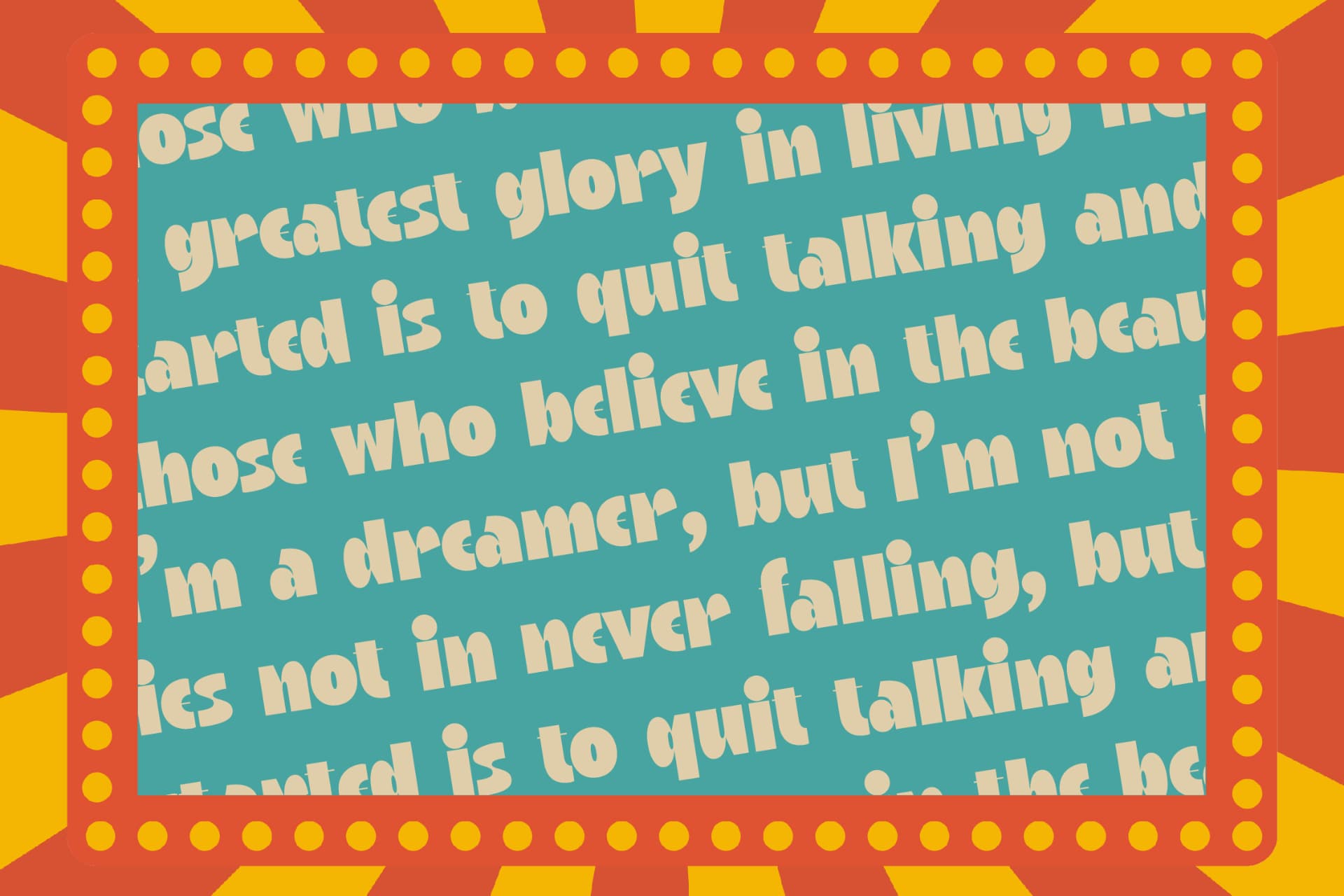 Preview 17 for Rinka Stylo - Retro Sans Serif Font