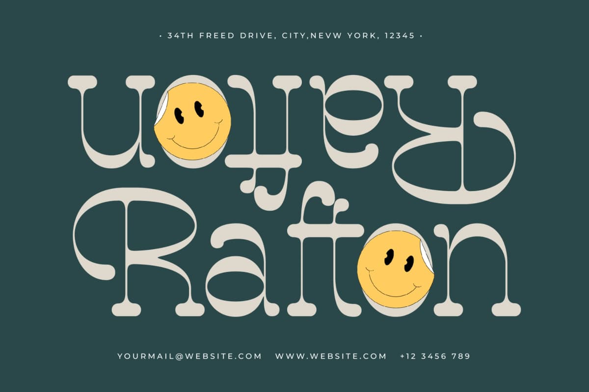 Thayla Mifikan - Retro Serif Display font preview 5