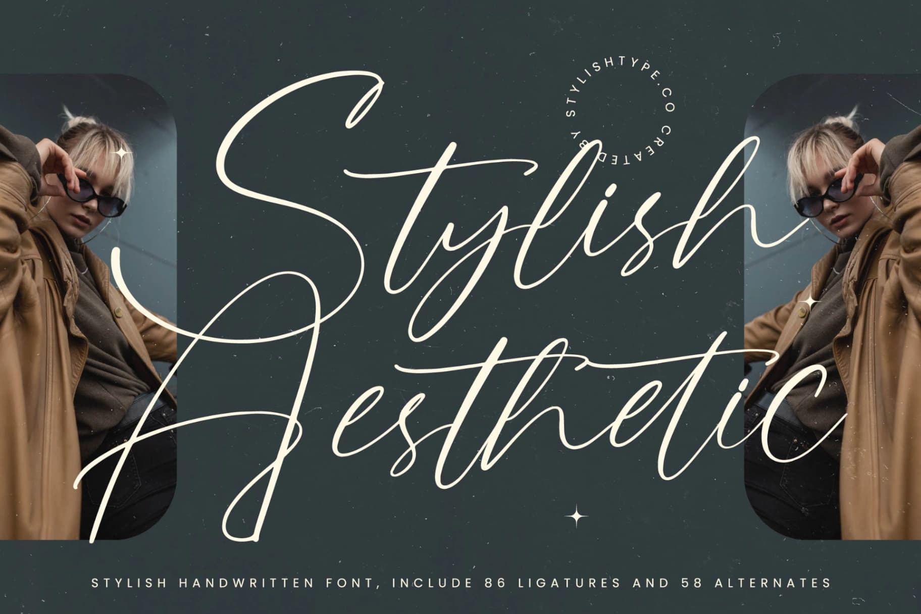 Preview of Stylish Aesthetic - Stylish Handwritten Font font