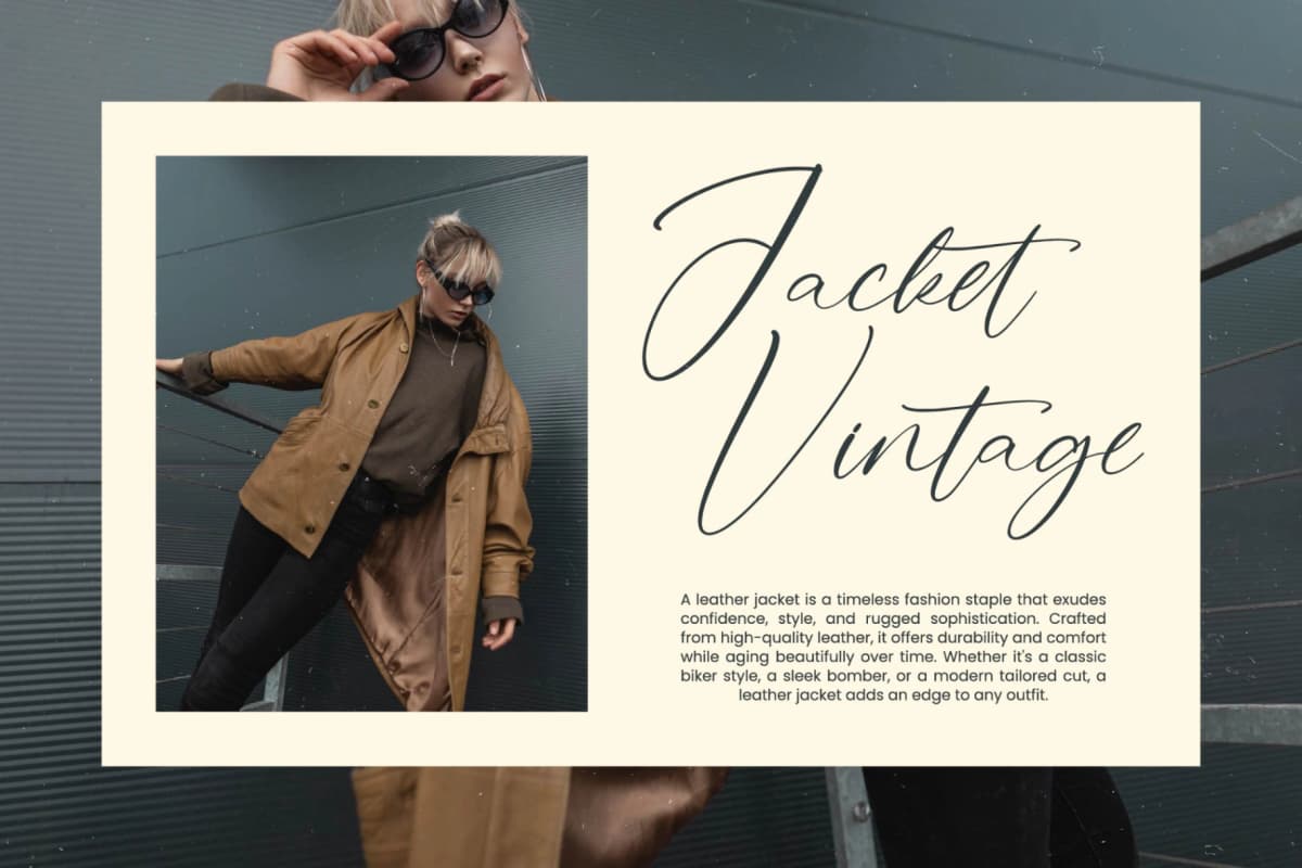 Preview 2 for Stylish Aesthetic - Stylish Handwritten Font