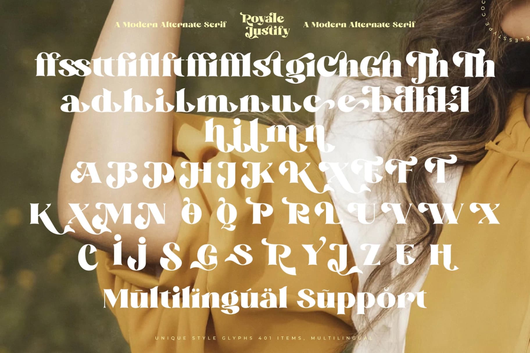 Preview 19 for Royale Justify - Modern Alternate Serif Font