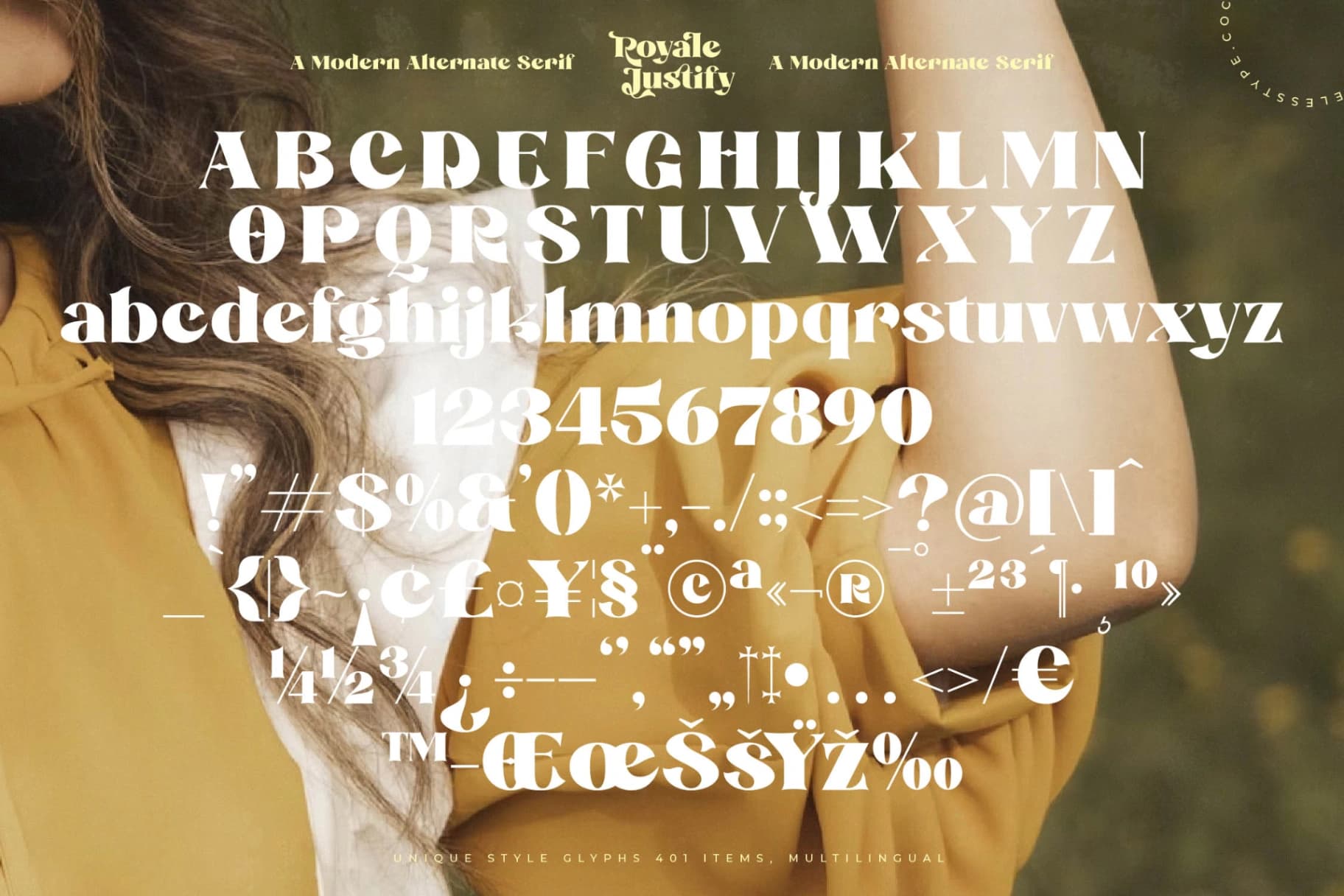 Preview 18 for Royale Justify - Modern Alternate Serif Font
