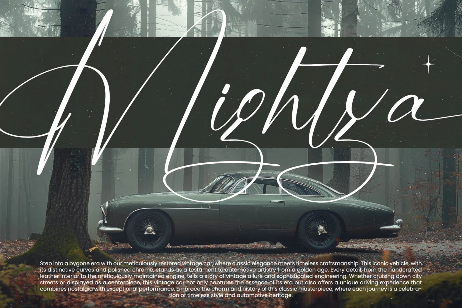 Preview 3 for Mistycal Strengths - Stylish Signature Font