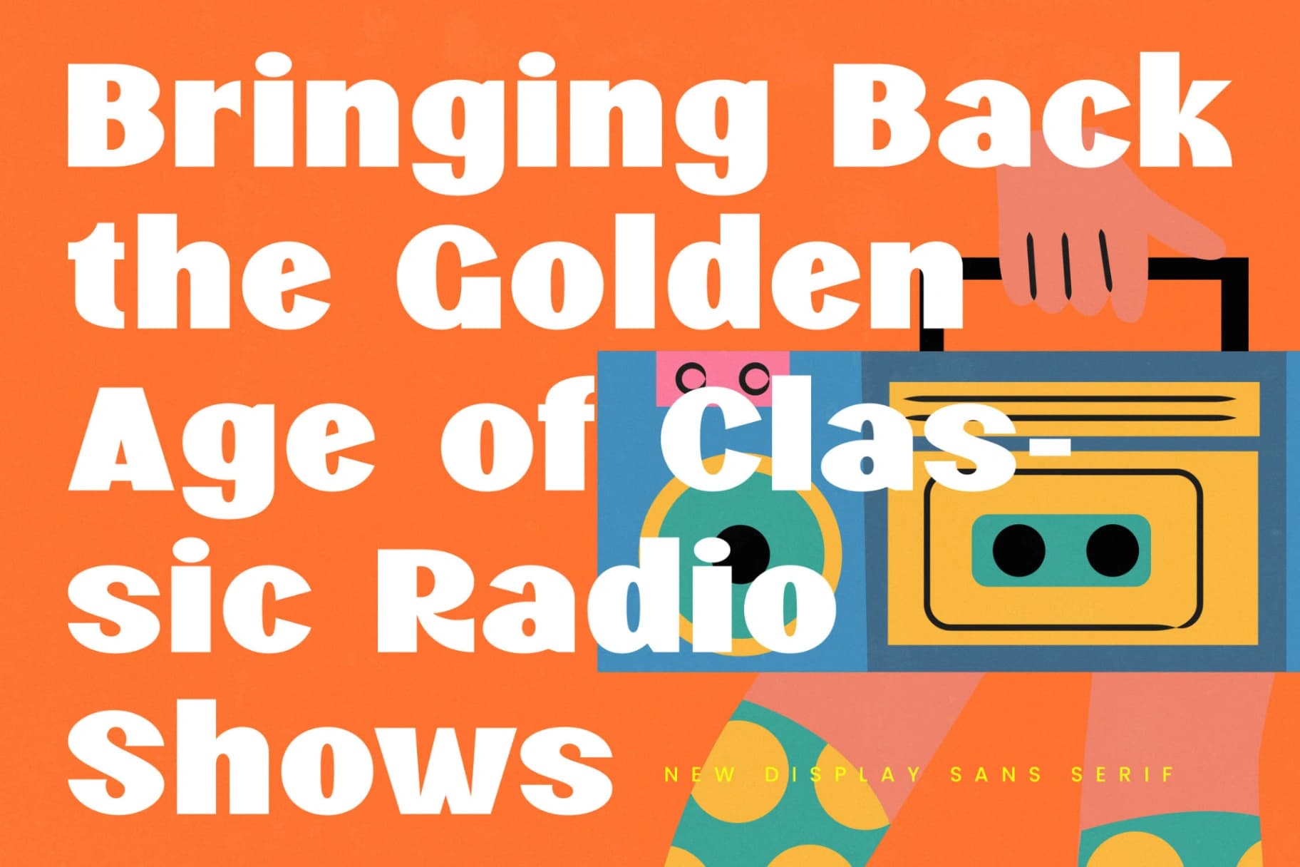 Preview 3 for Vibes Radio - New Display Sans Serif