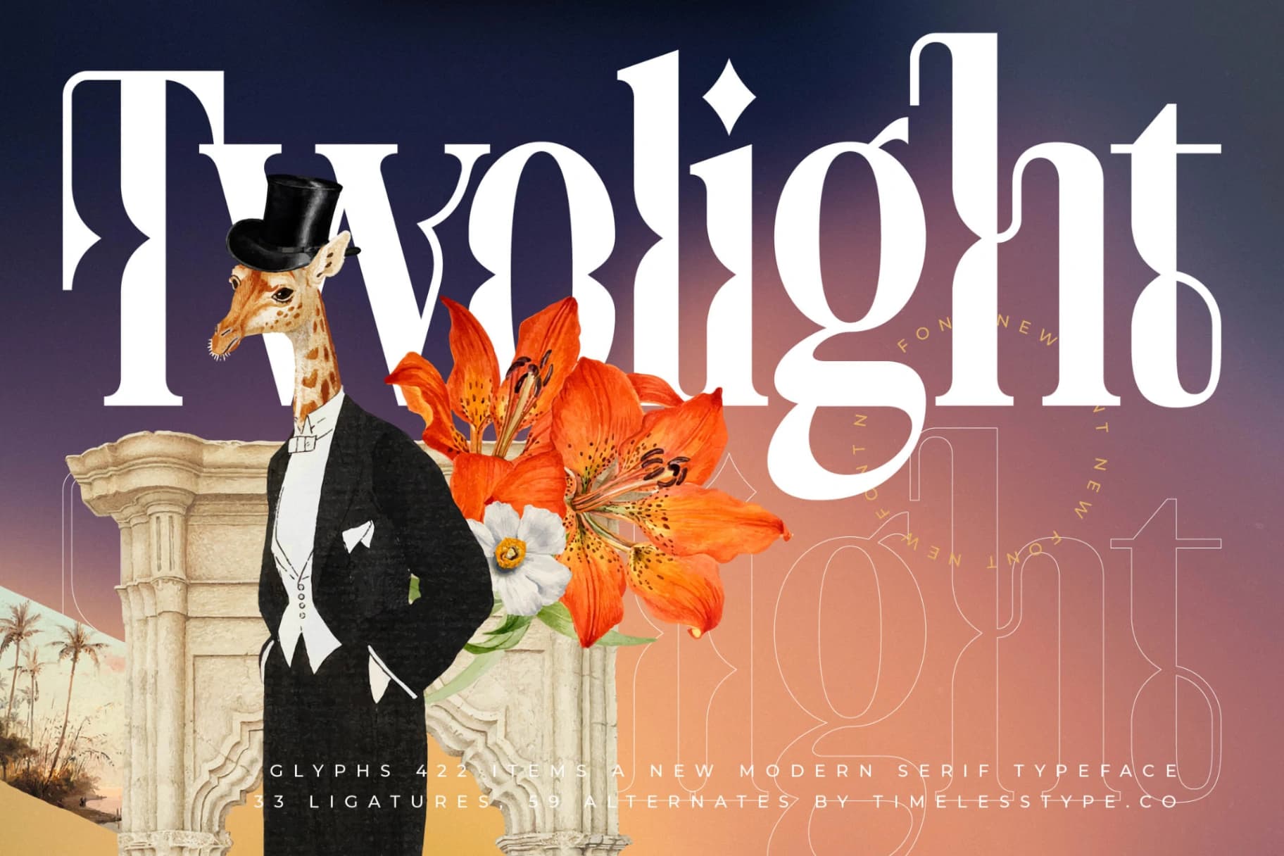 Preview 1 for Twolight - New Modern Serif Typeface