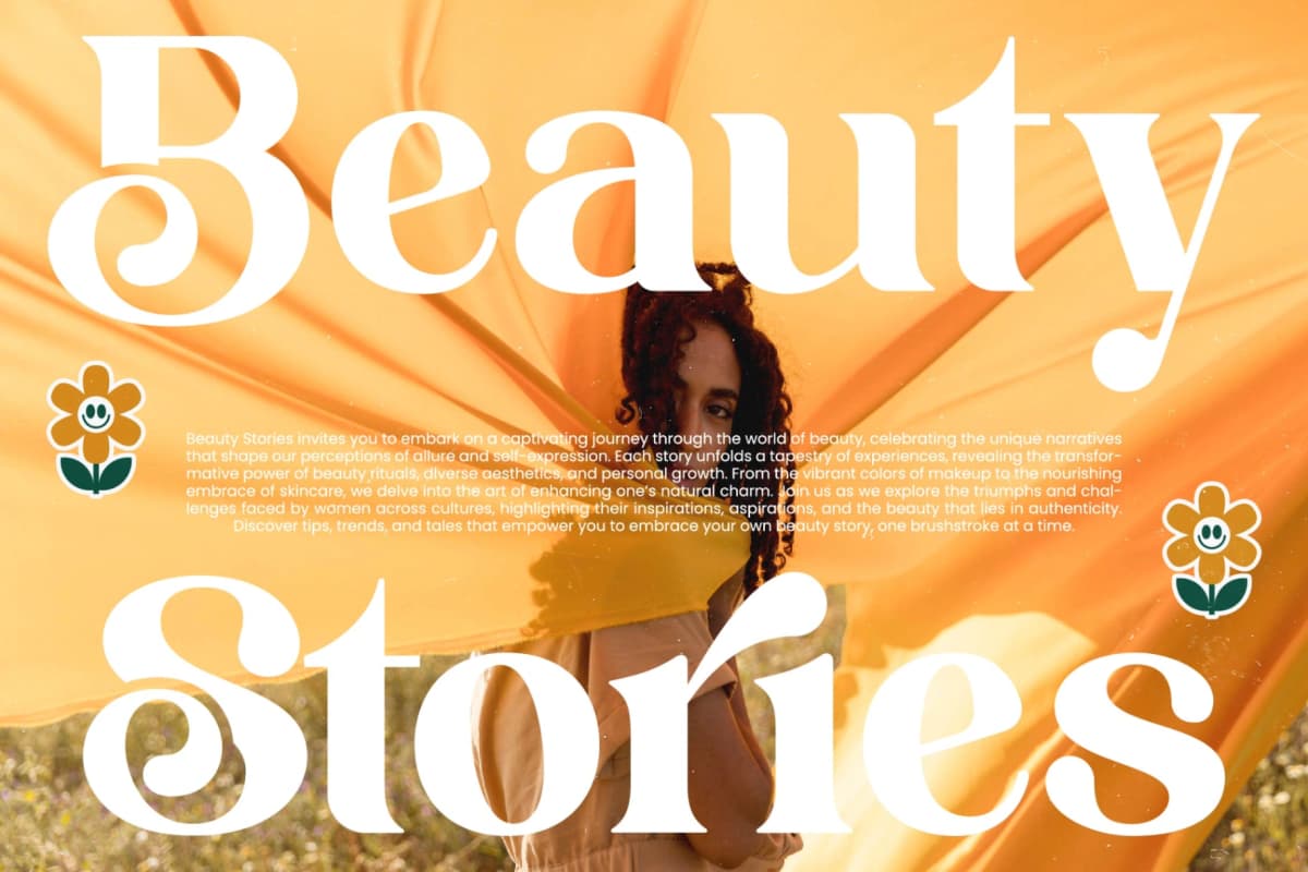 Shine Dailys - Groovy Serif Display Font font preview 4