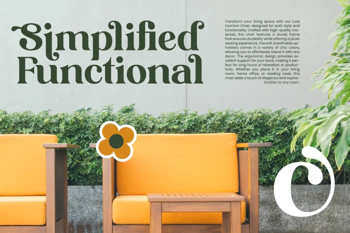 Shine Dailys - Groovy Serif Display Font font preview 11