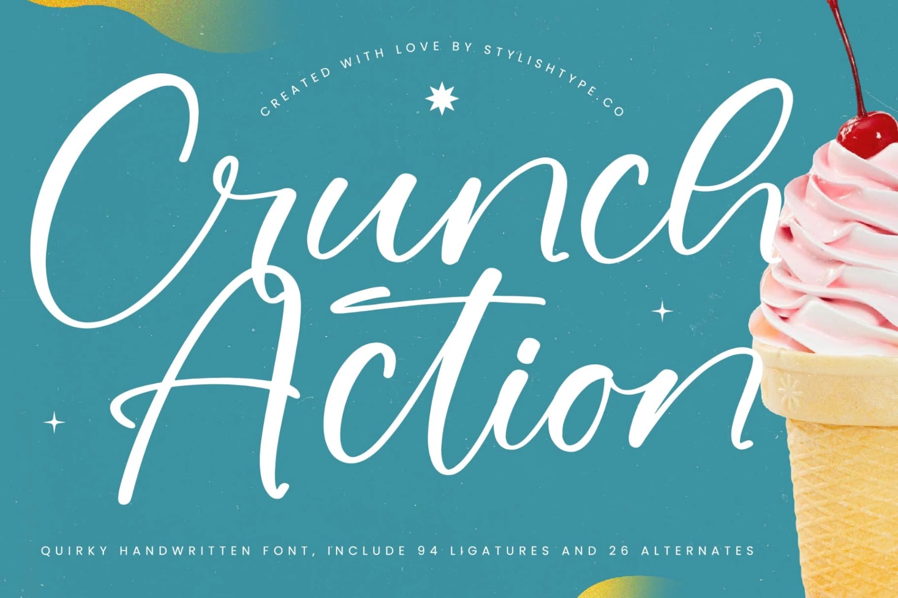 Preview 1 for Crunch Action - Quirky Handwritten Font