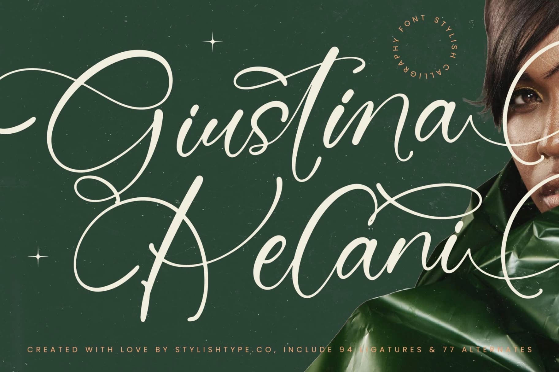 Preview 1 for Giustina Kelani - Stylish Calligraphy Font