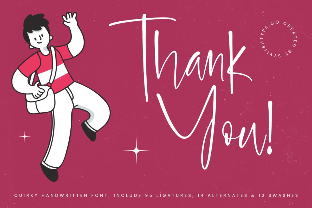 Boasting Quirky - Quirky Handwritten Font font preview 20