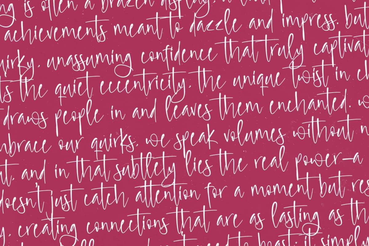 Boasting Quirky - Quirky Handwritten Font font preview 13