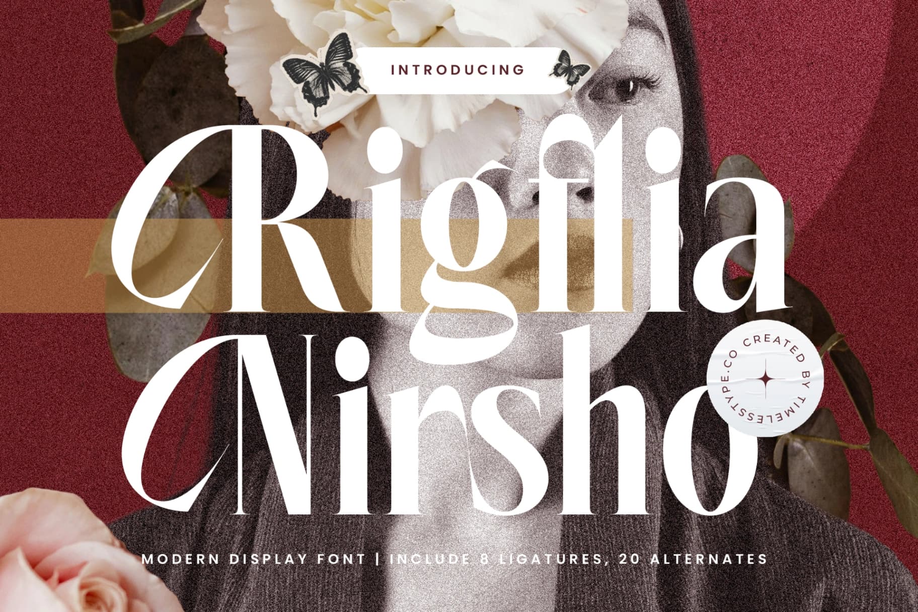 Preview 1 for Rigflia Nirsho - Modern Display Font