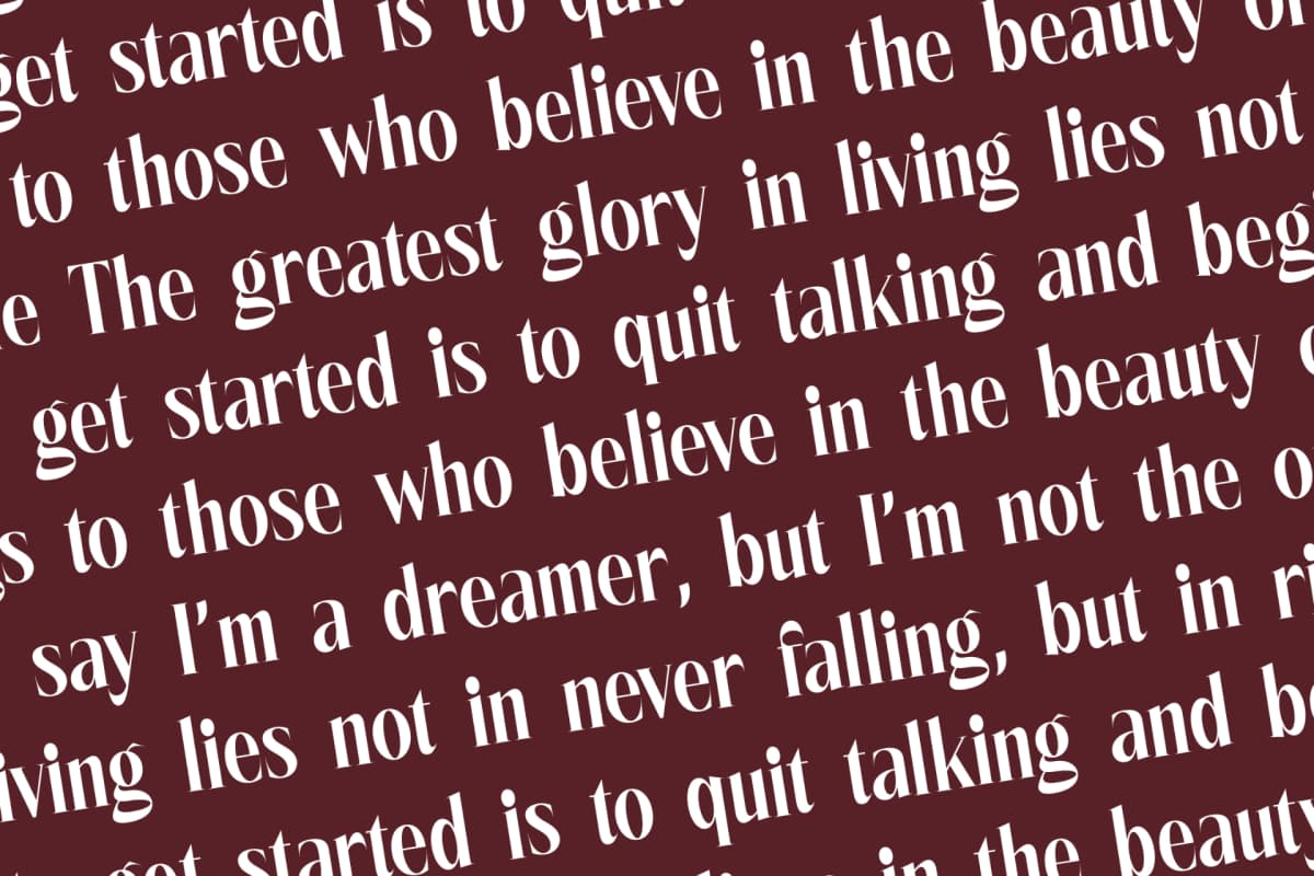 Rigflia Nirsho - Modern Display Font font preview 15