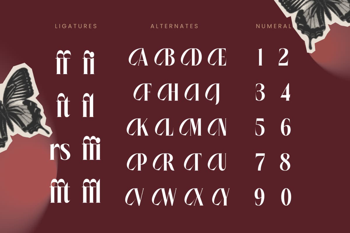 Rigflia Nirsho - Modern Display Font font preview 18