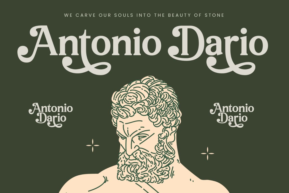 Arguys Regret - Display Serif Font font preview 13