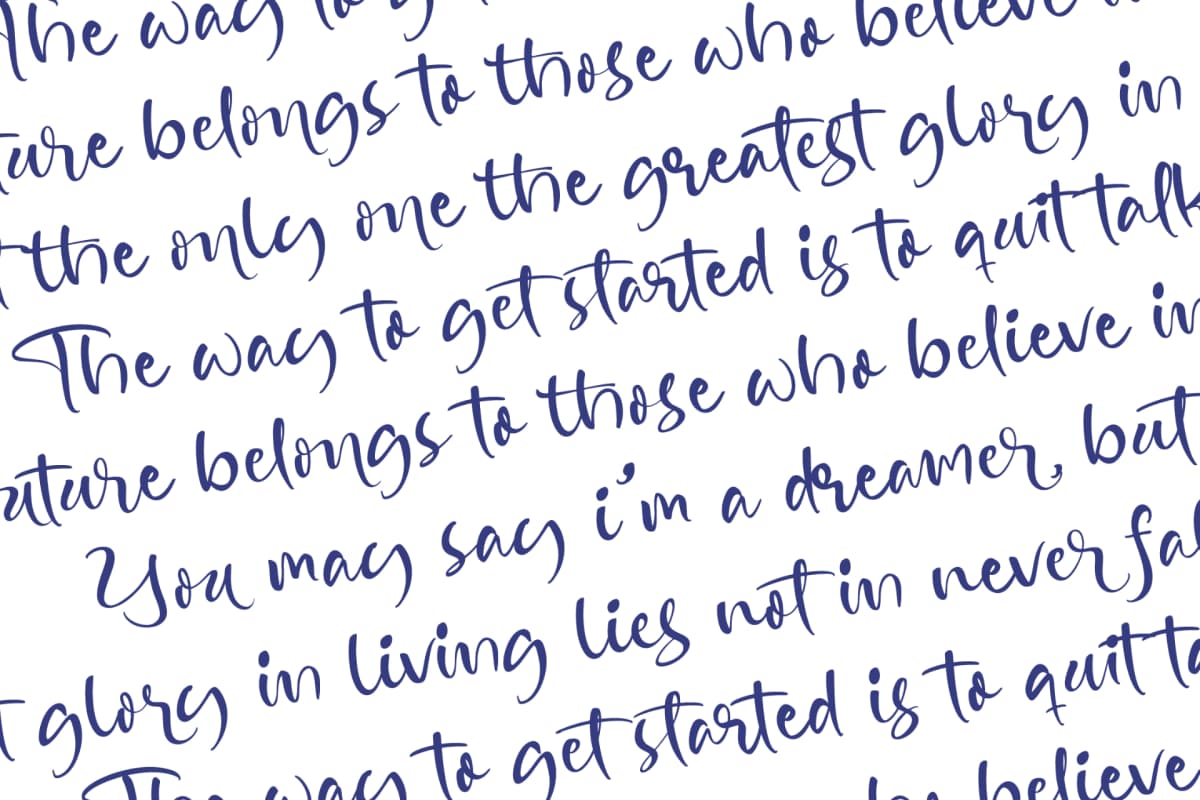 Preview 17 for Blissful Pedals - Quirky Handwritten Font