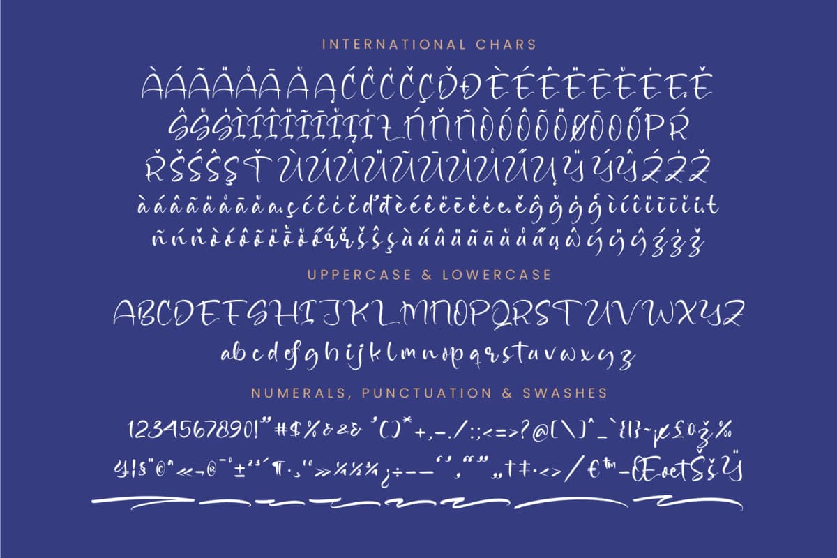 Preview 18 for Blissful Pedals - Quirky Handwritten Font
