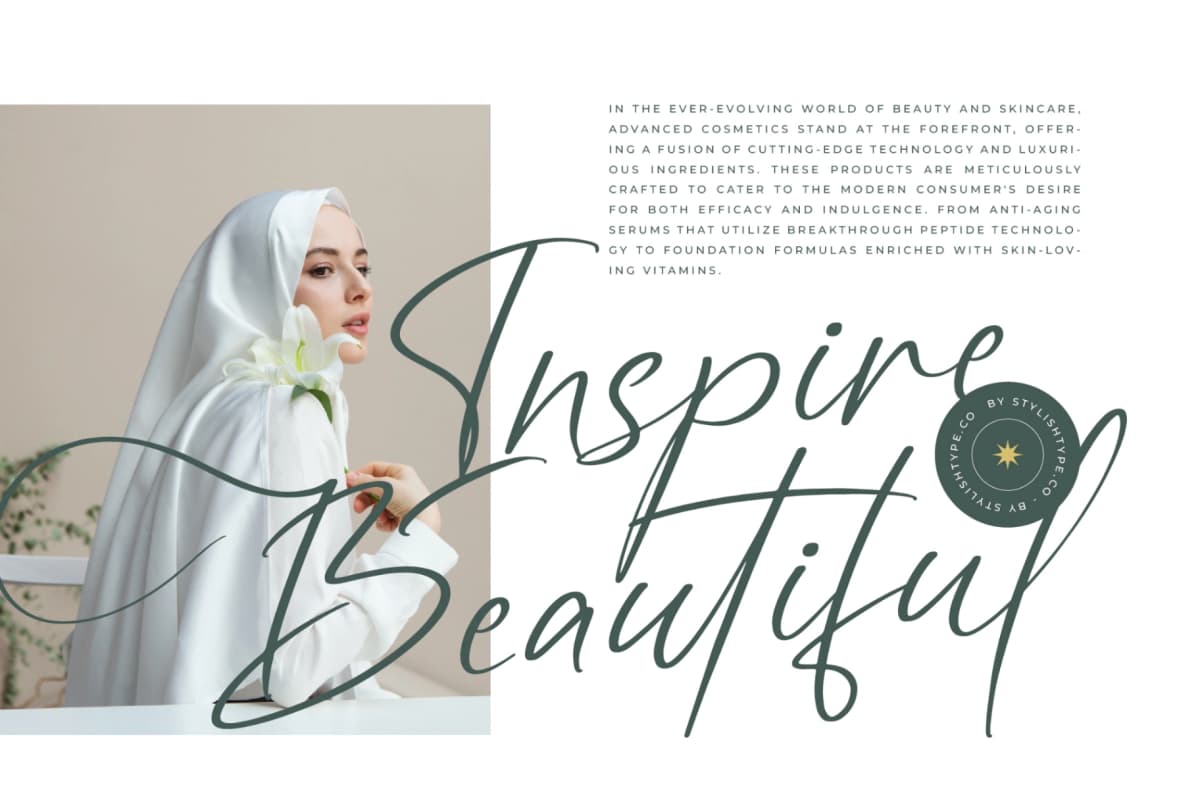 Angelin Noonday - Stylish Handwritten Font font preview 3