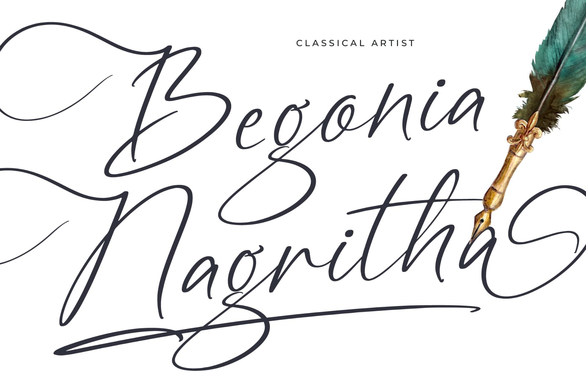 Preview 5 for Angelin Noonday - Stylish Handwritten Font