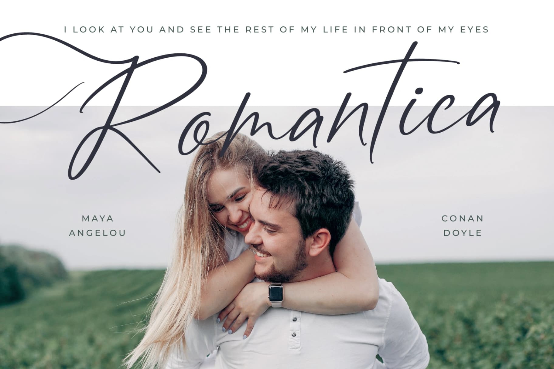 Preview 15 for Angelin Noonday - Stylish Handwritten Font